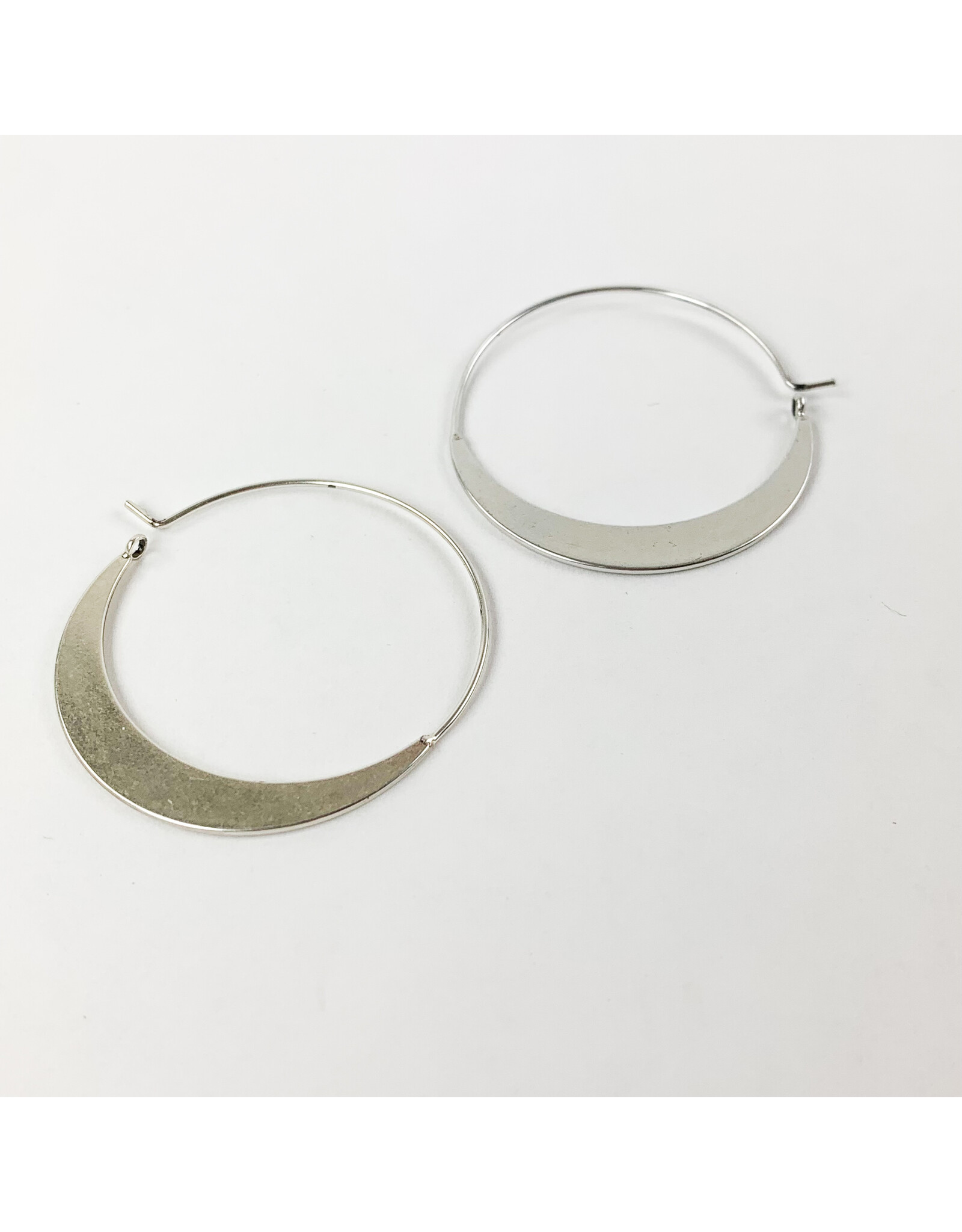 Scout Curated Wears Crescent Hoop Sterling Silver