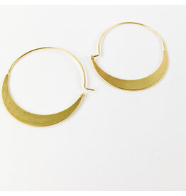 Scout Curated Wears Crescent Hoop Gold