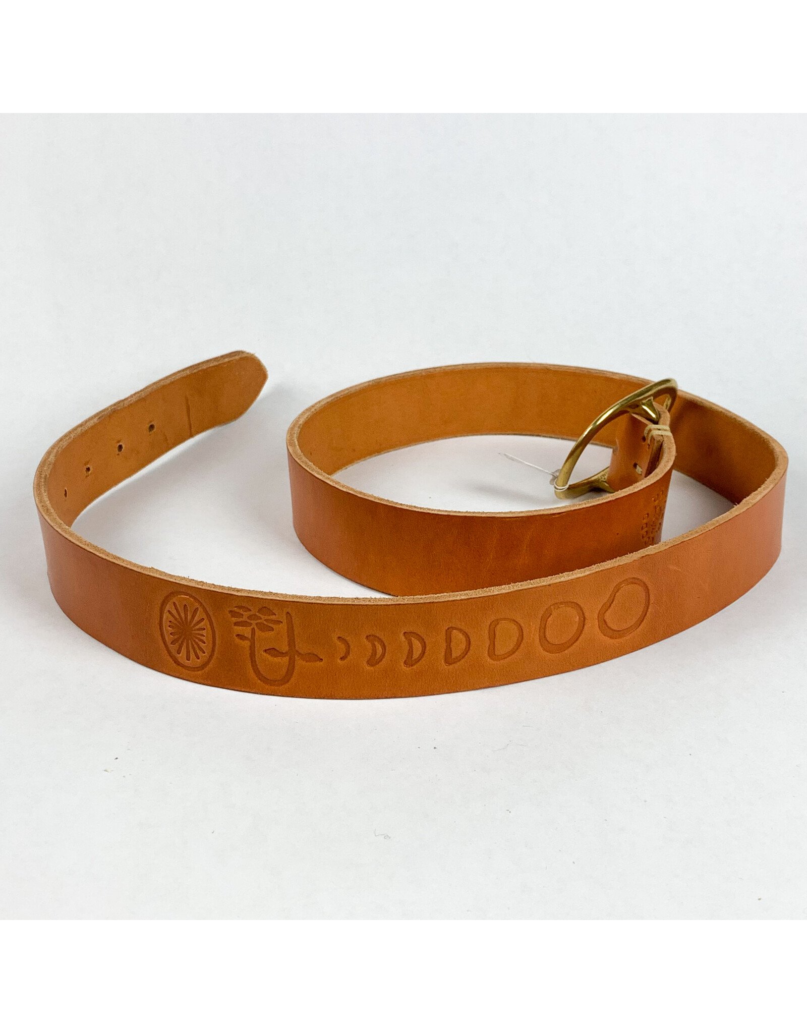 Misc Goods Co Golden Moon Is Down Leather Belt