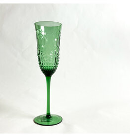 Karma Nonna Champagne Flute Emerald