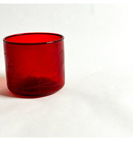 Creative Co-Op 10 oz Hand Blown Glass - Red