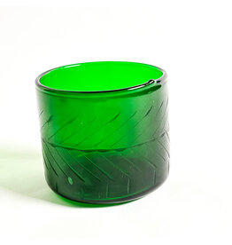 Creative Co-Op 10 oz Hand Blown Glass - Green