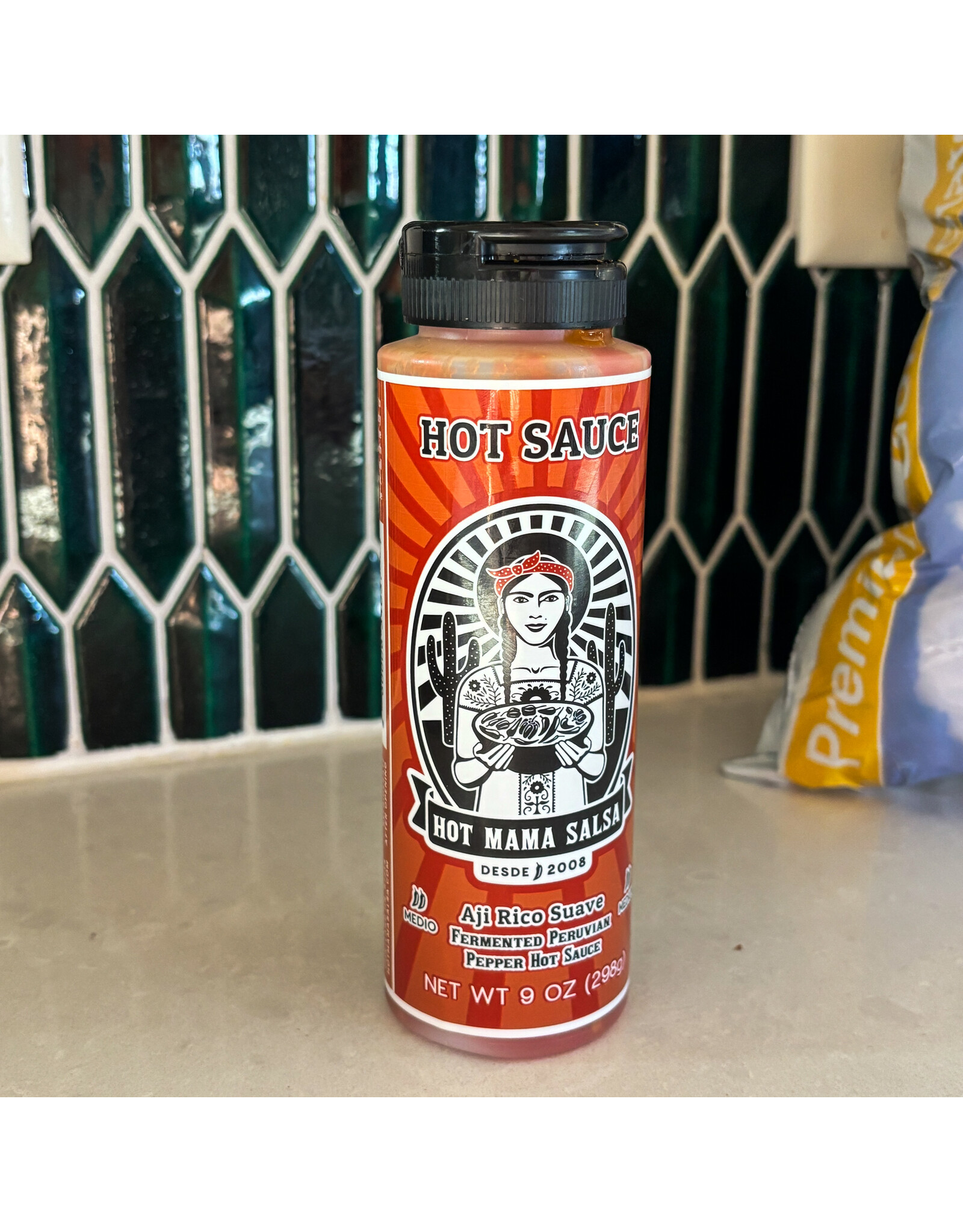 Hot Mama Salsa (Faire) Aji Rico Suave - Fermented Peruvian Pepper Hot Sauce