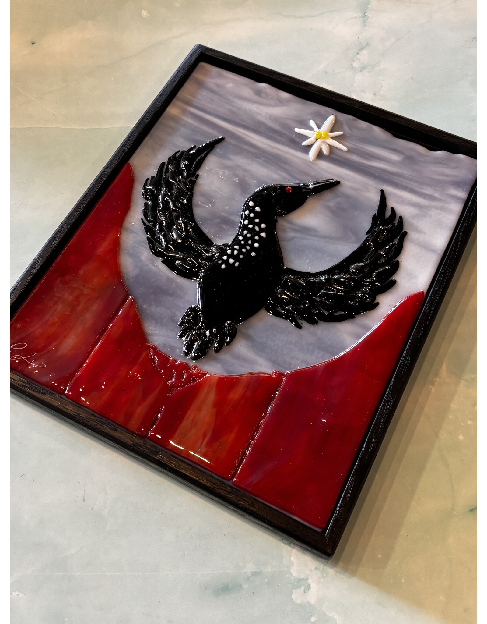 Peter Lewis-Consignment Raffle Ticket for Fused Glass REBEL LOON