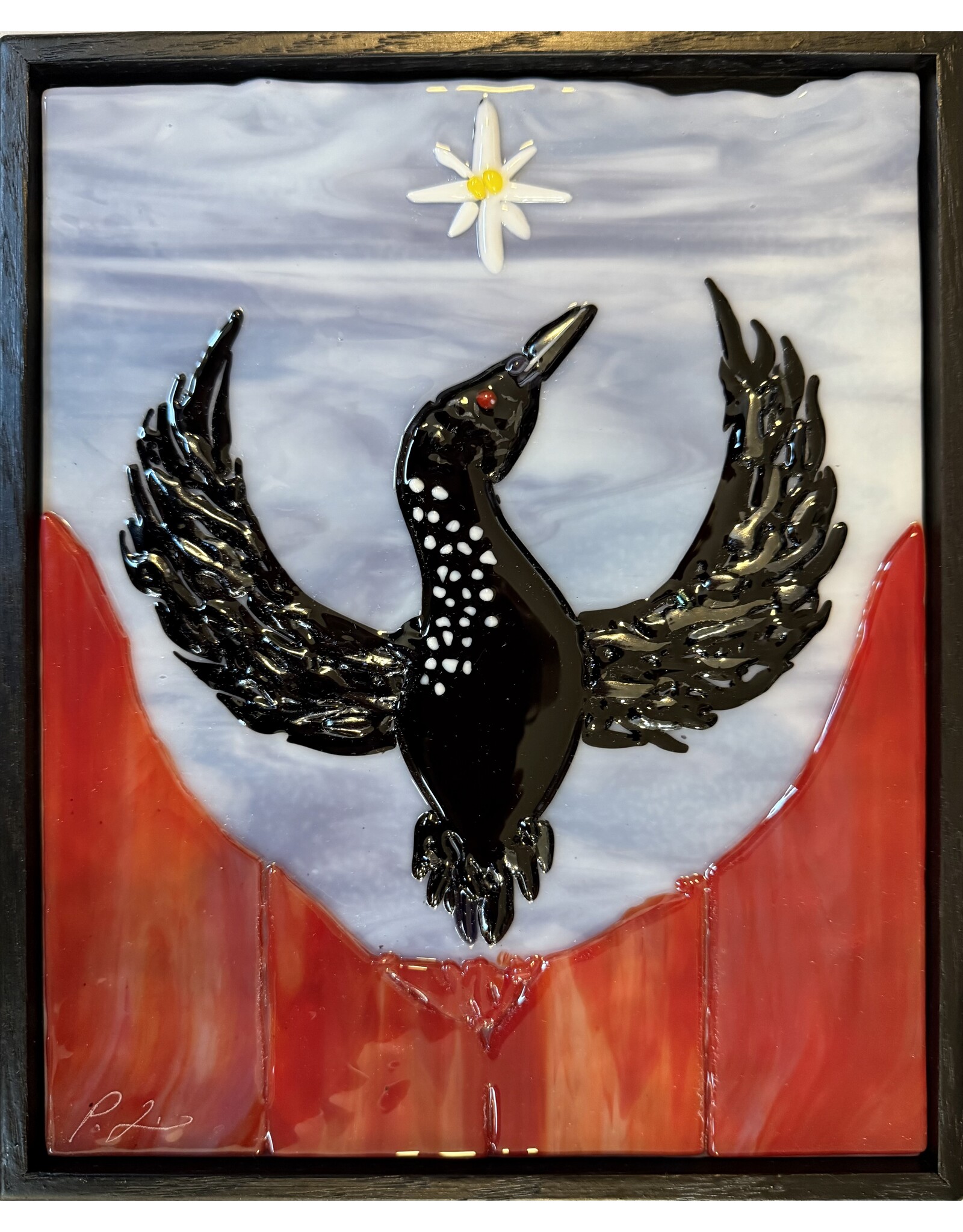 Peter Lewis-Consignment Raffle Ticket for Fused Glass REBEL LOON
