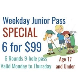 6-ROUND Weekday Junior Pass