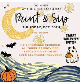Paint & Sip Event - Thu, Oct 30