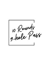 10 Rounds 9-hole Prepaid Pass