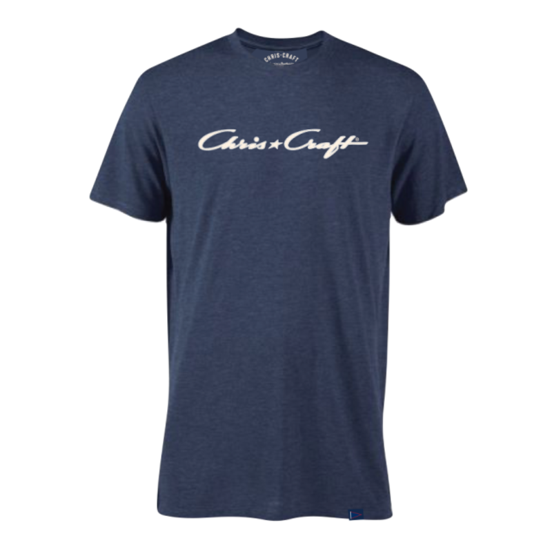 Chris Craft Shirt, Tri-Blend Tee Navy