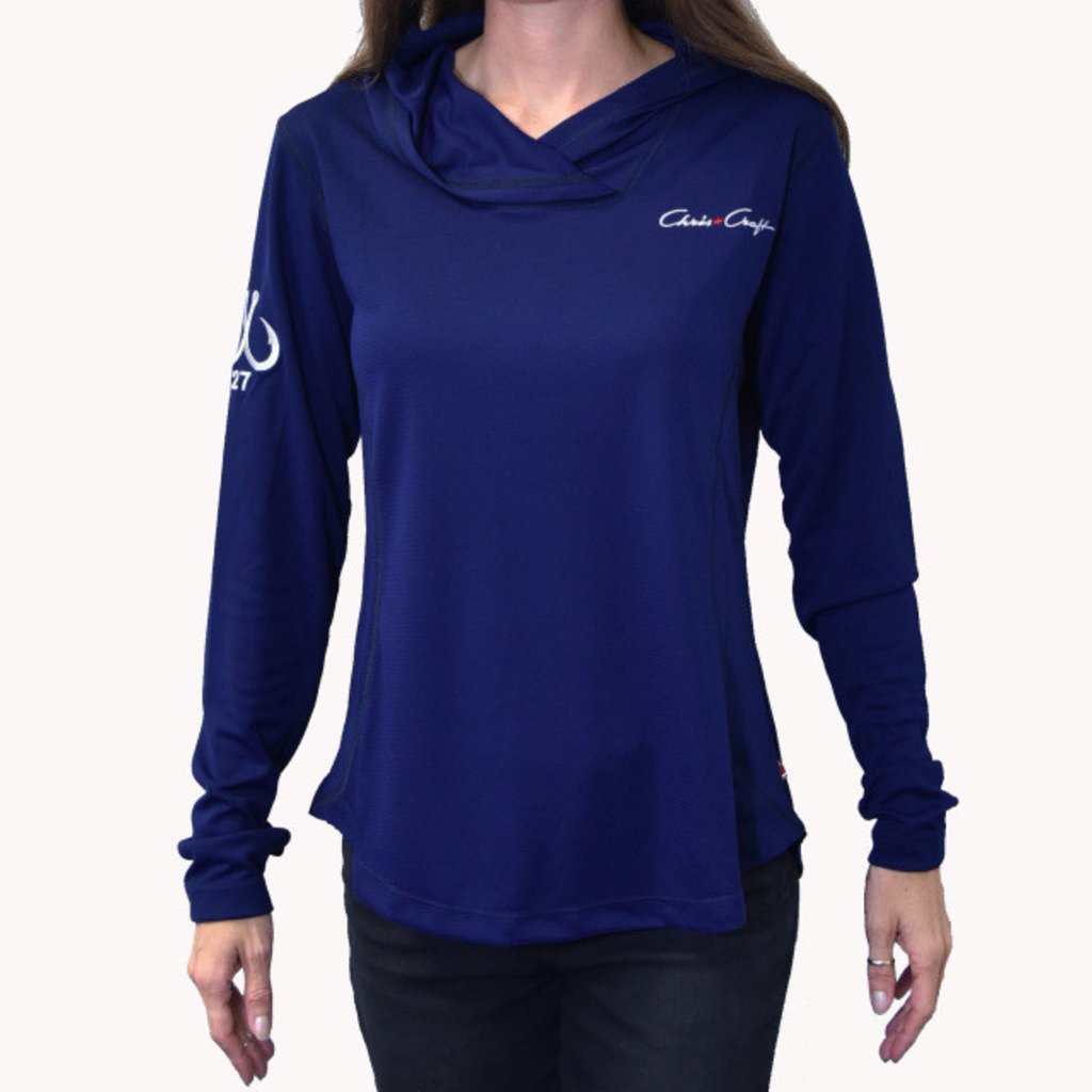 ladies blue sweatshirt