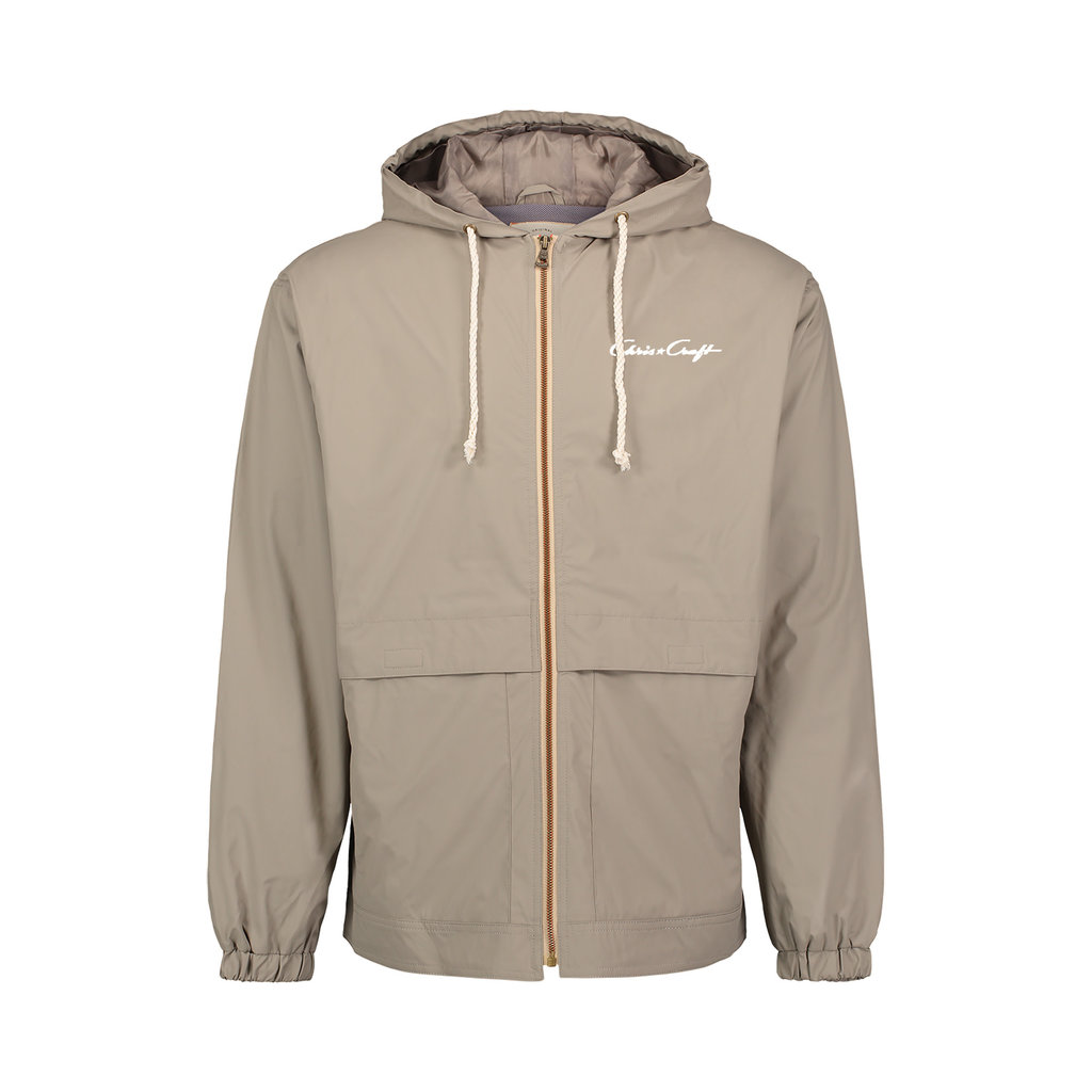 hooded rain jacket