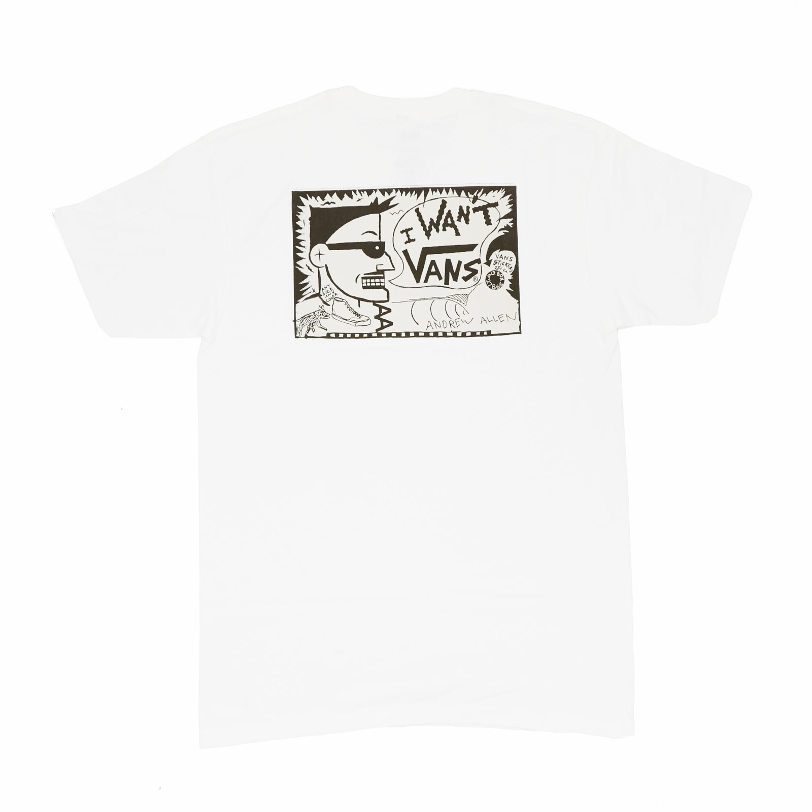 vans white tee