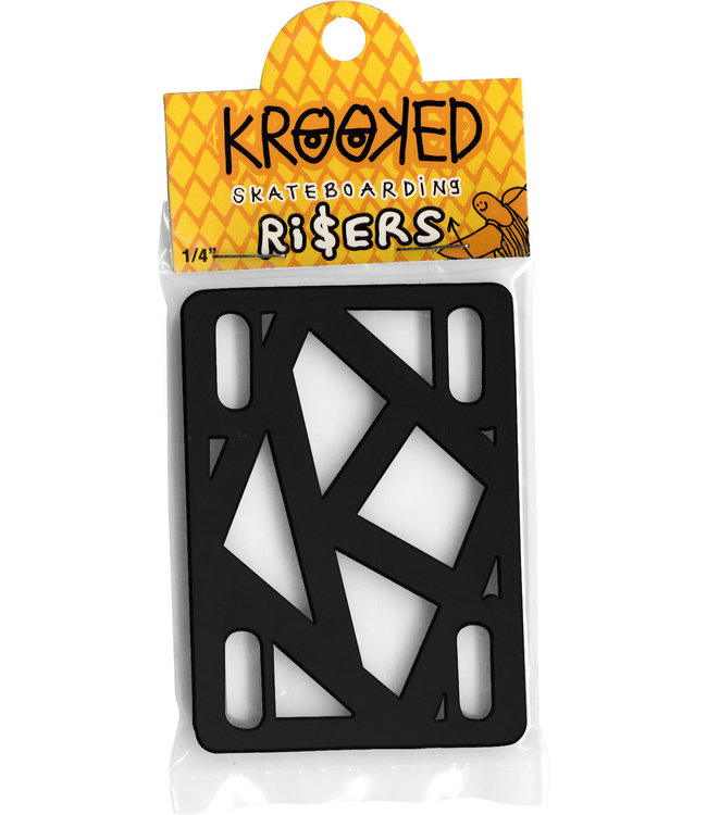 Krooked Riser Pads 1/4" Black - Single Set