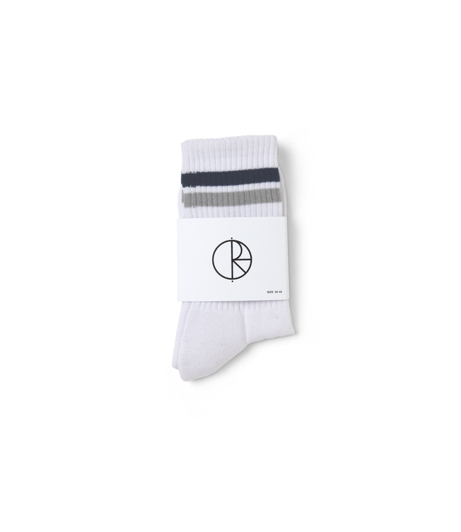 Polar Stripe Socks White /Navy/Grey 43-46