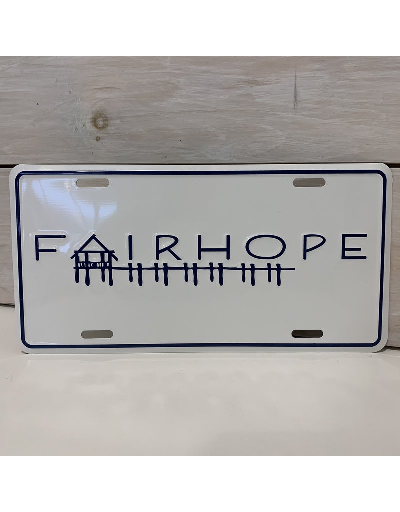 Fairhope Fairhope White Car Tag