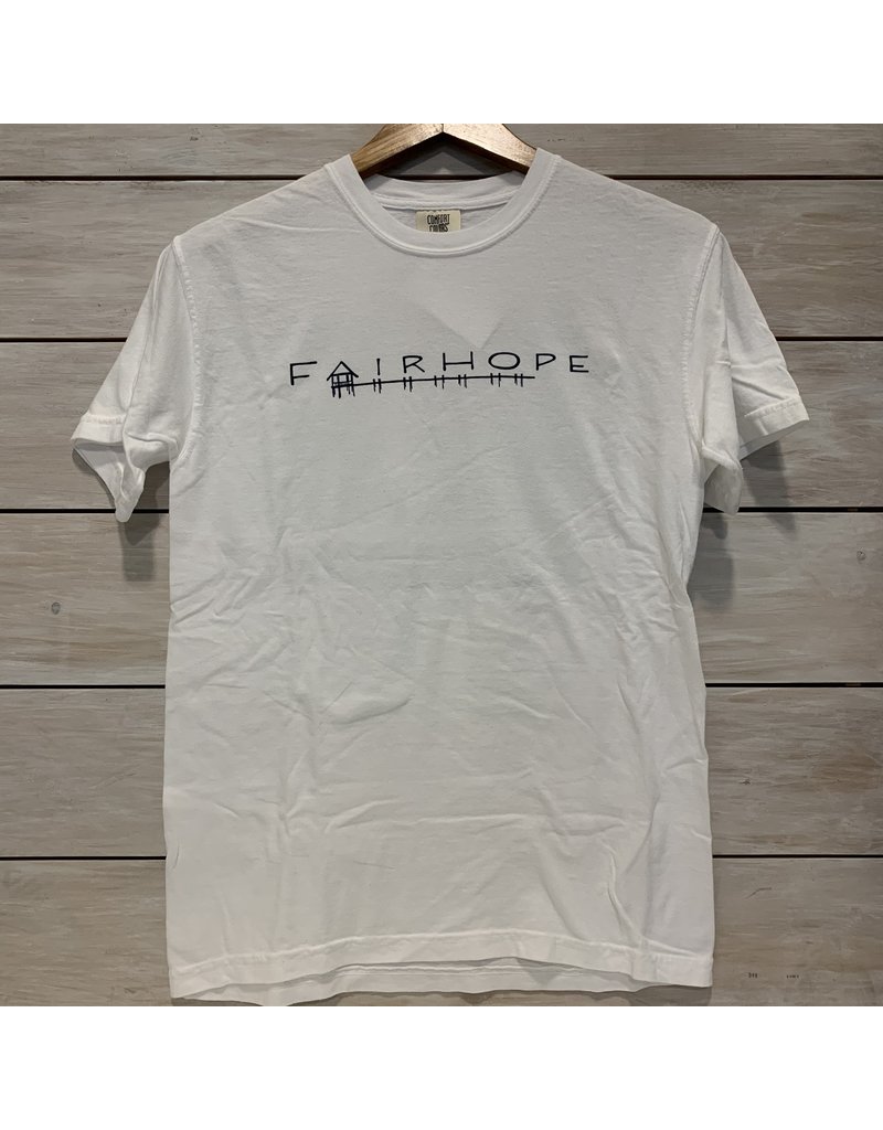 The Fairhope Store Short Sleeve Brush Stroke Pier Tee