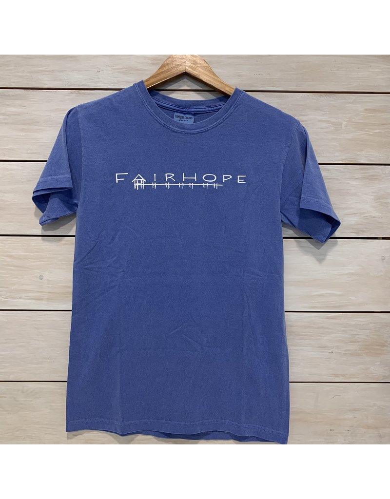 The Fairhope Store Short Sleeve Brush Stroke Pier Tee