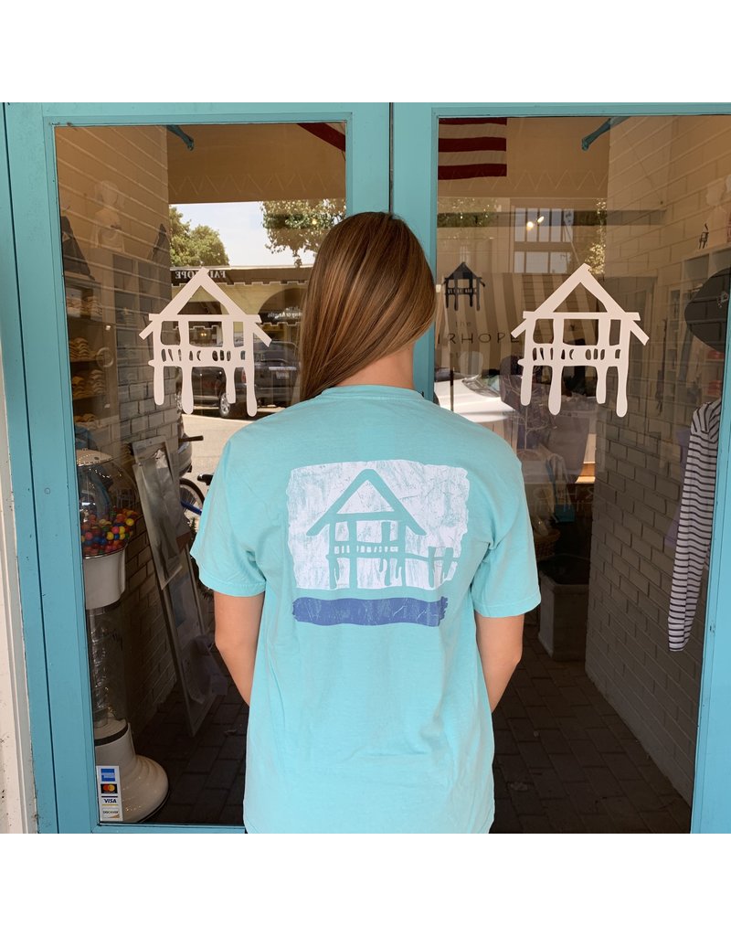 The Fairhope Store Short Sleeve Brush Stroke Pier Tee