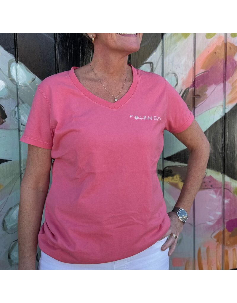 The Fairhope Store Ladies Short Sleeve V-Neck