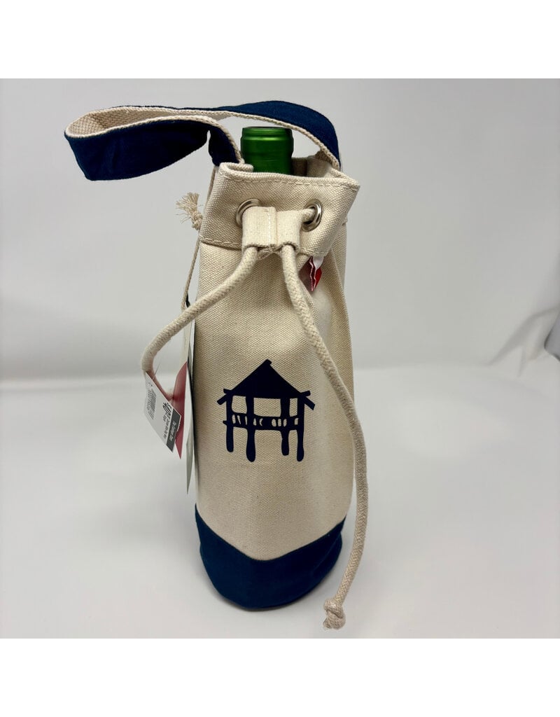 The Fairhope Store Canvas Wine Bag