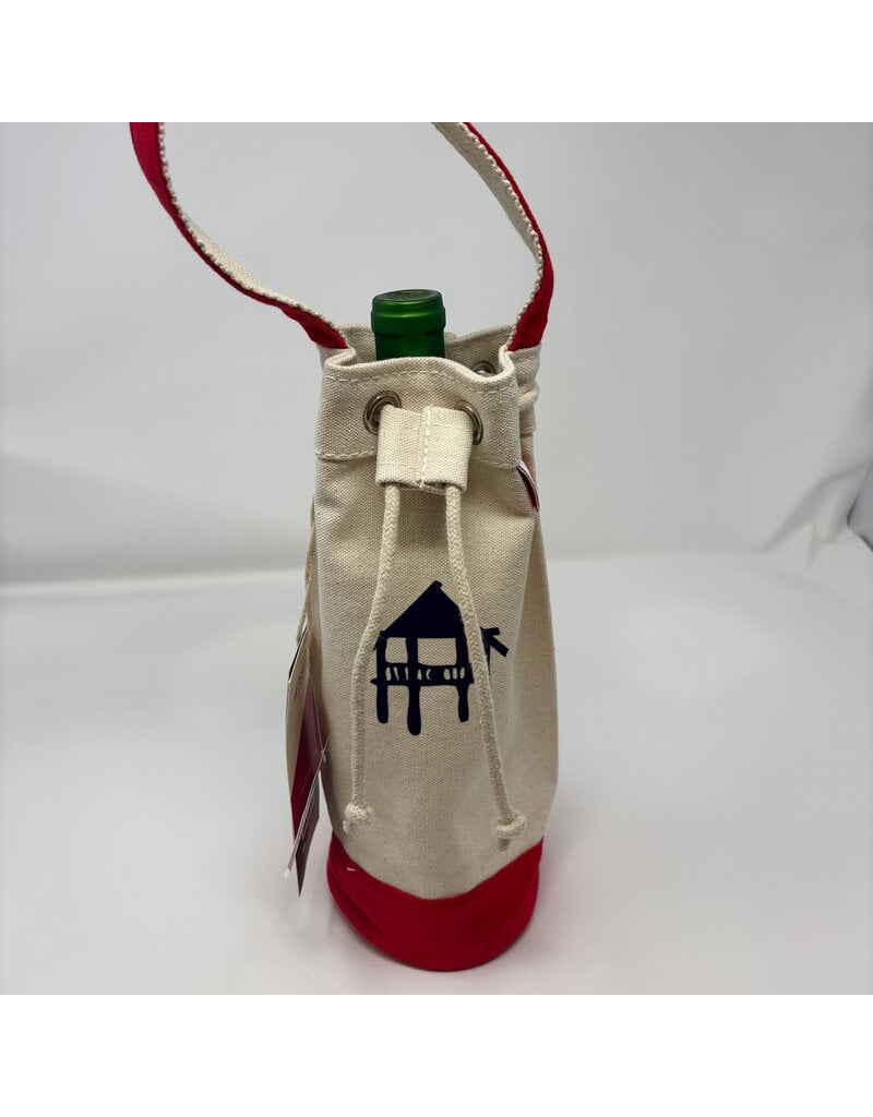 The Fairhope Store Canvas Wine Bag
