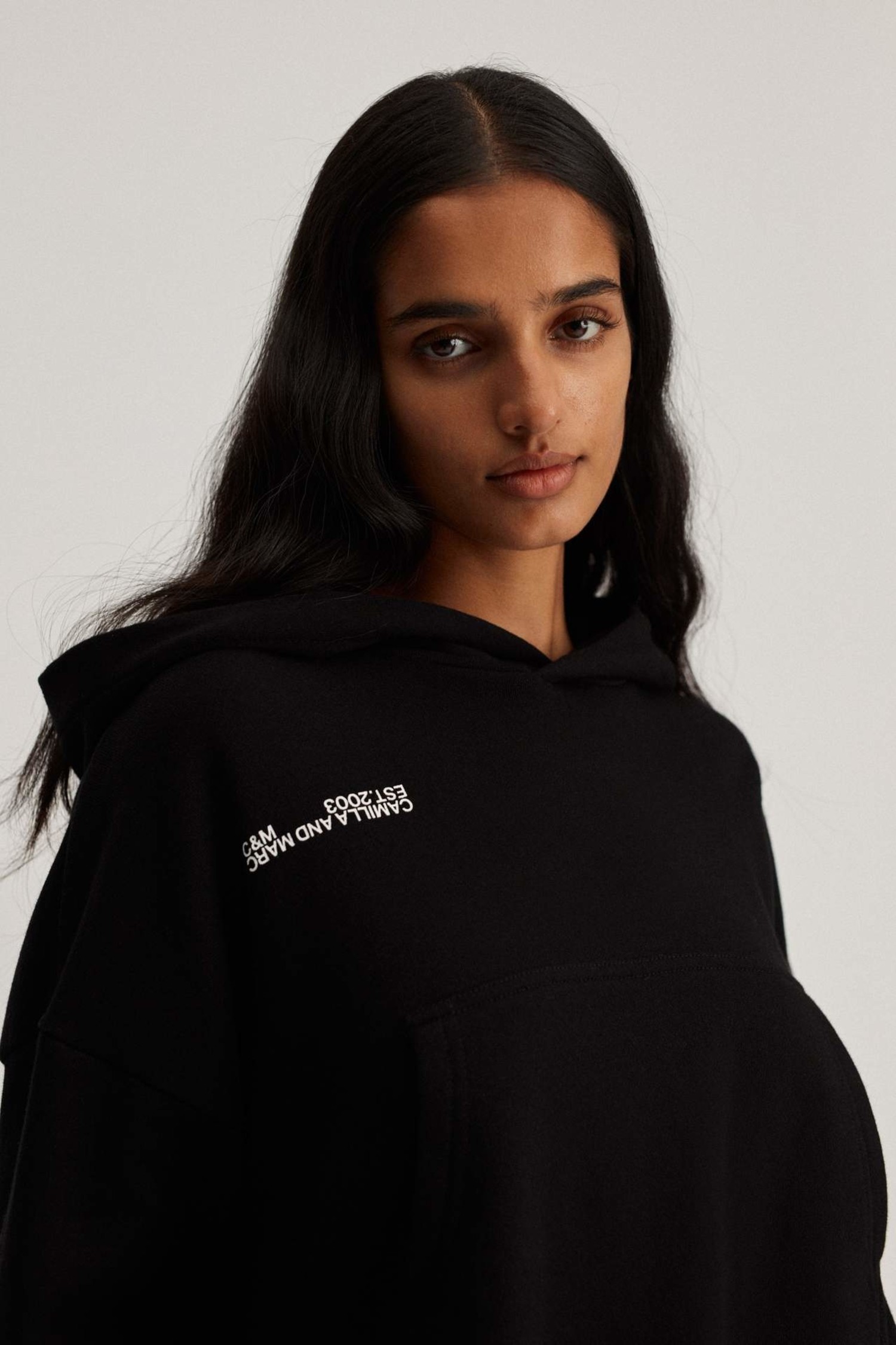 c&m camilla and marc jordan logo hoodie