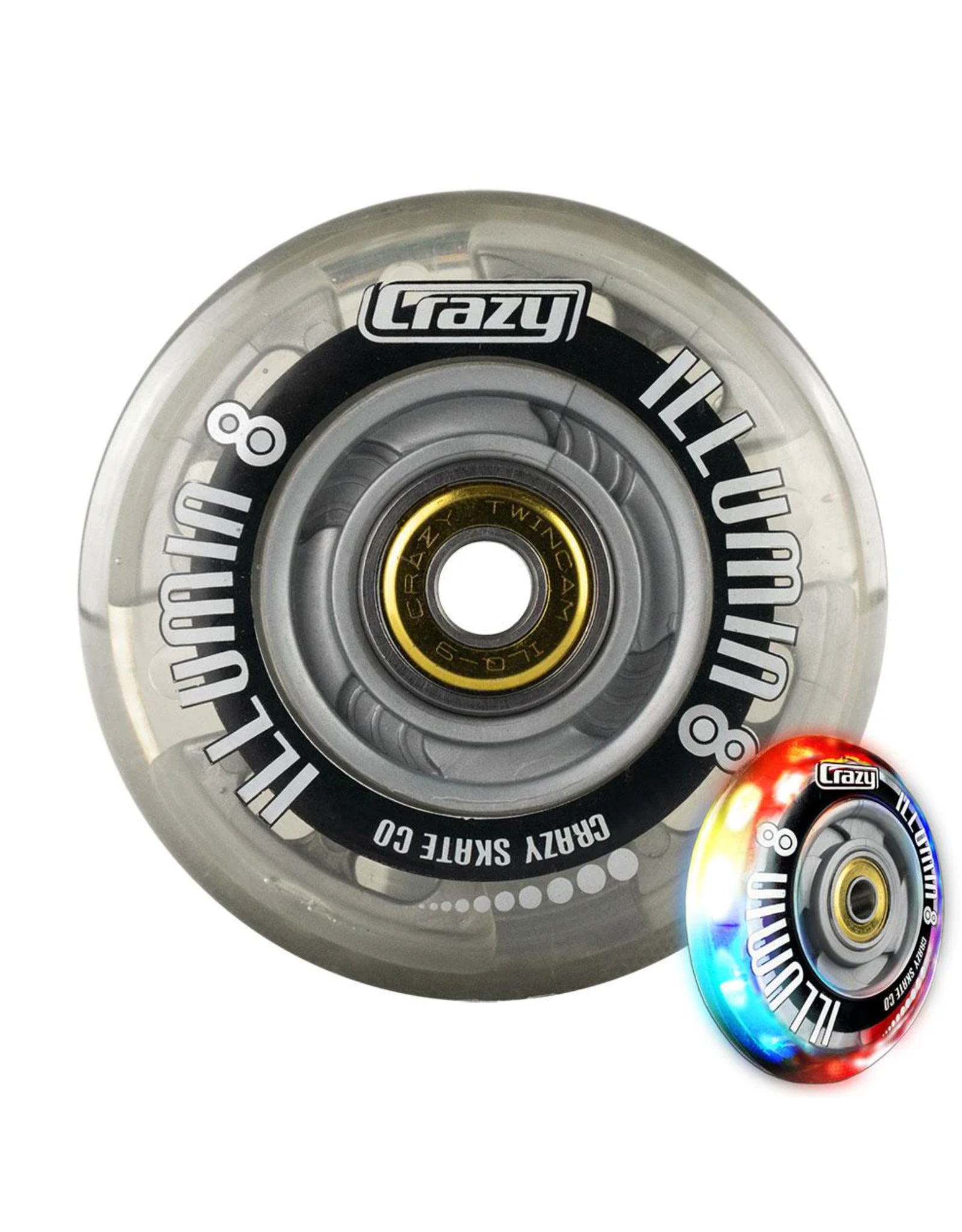 Crazy Skates Illumin8 Inline Wheels (single)