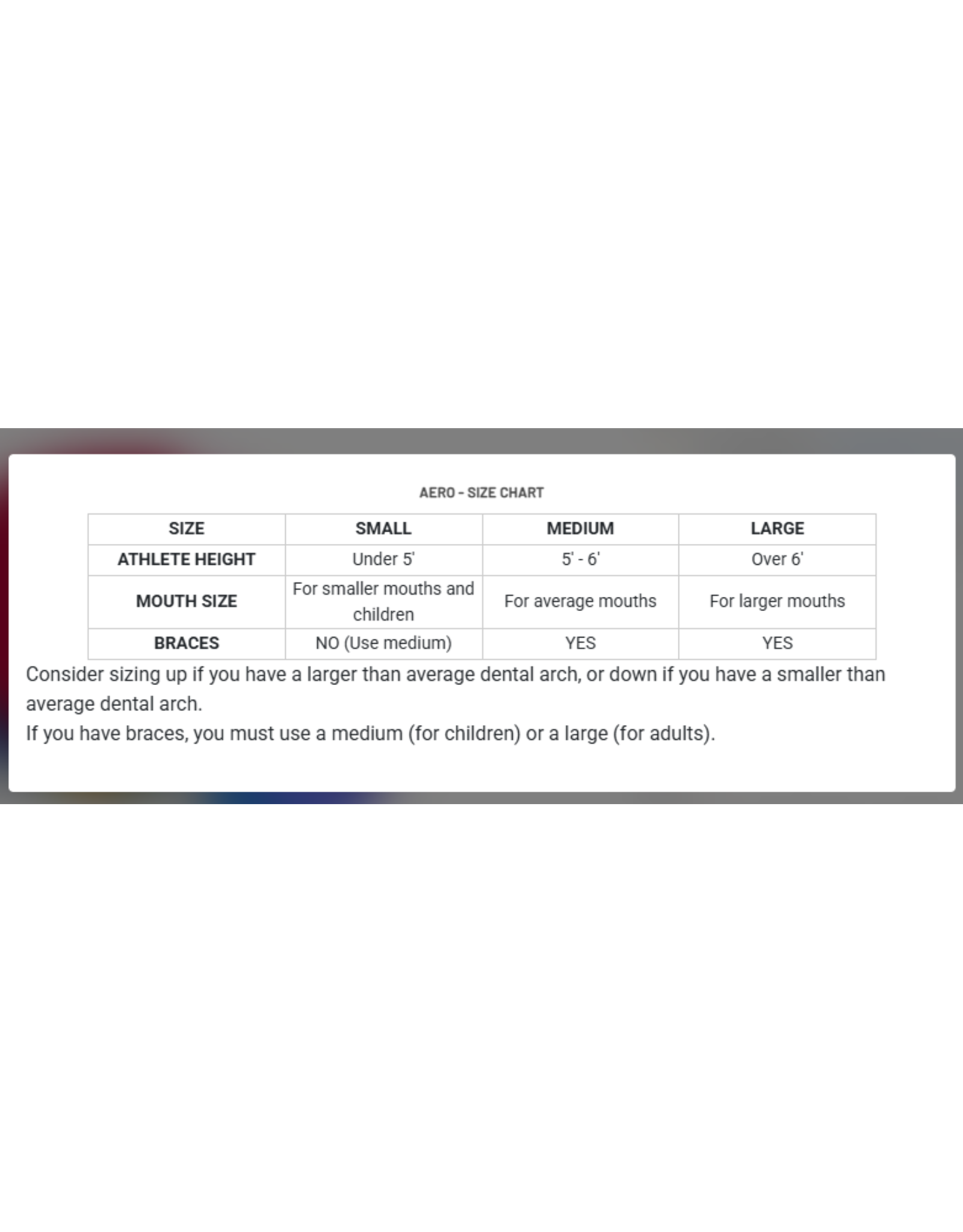 Sisu Sisu Aero Mouth Guard - Medium