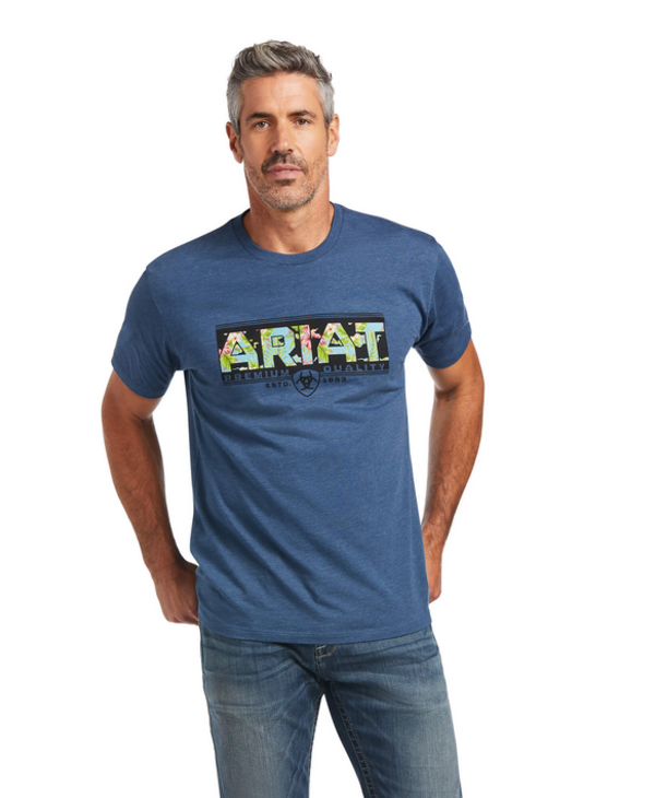 Ariat Hibiscus T-Shirt bleu