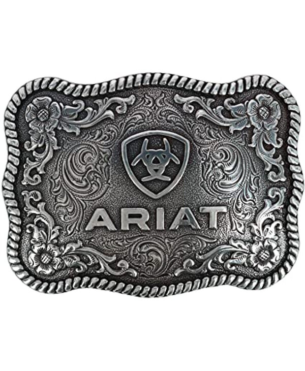 Boucle de ceinture Montana Silversmith avec ceinture en cuir Ariat