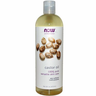 NOW Castor Oil 100 percent Pure 16 oz NOW Castor Oil 100 percent Pure 16 oz