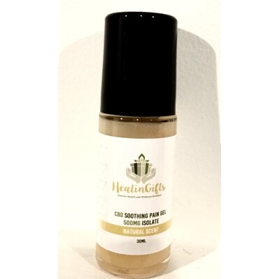 Healingifts CBD soothing pain gel 500 mg Isolate 30 ml natural scent Healingifts CBD soothing pain gel 500 mg Isolate 30 ml natural scent