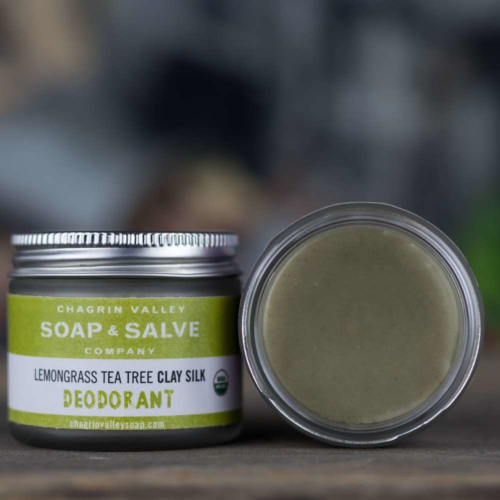 Chagrin Valley Soap and Salve Lemongrass Tea Tree Clay Silk Deodorant