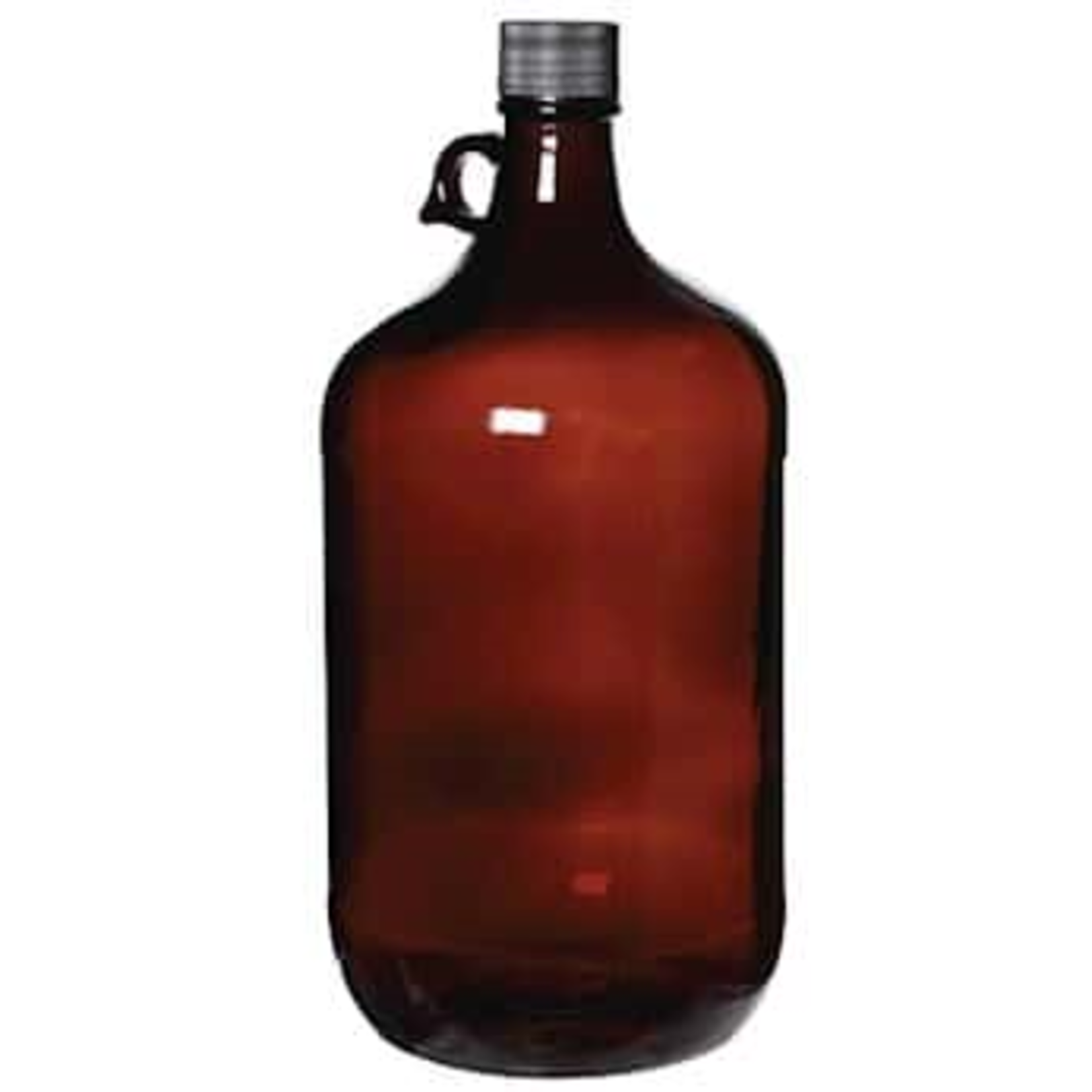 Boston Round Amber Glass Jug 64oz / 1.9 liters