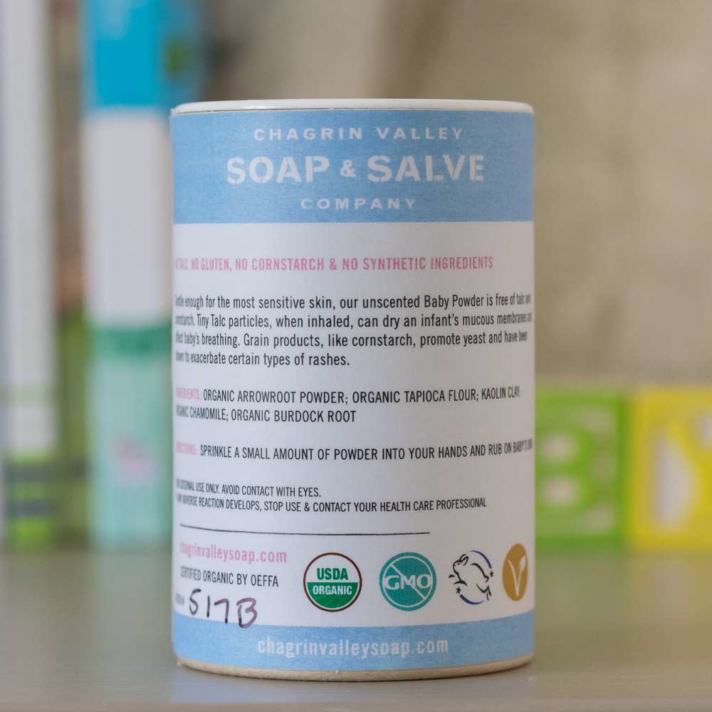 talcum powder in eyes