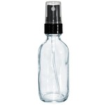 Boston Round Glass bottle w/sprayer 2oz