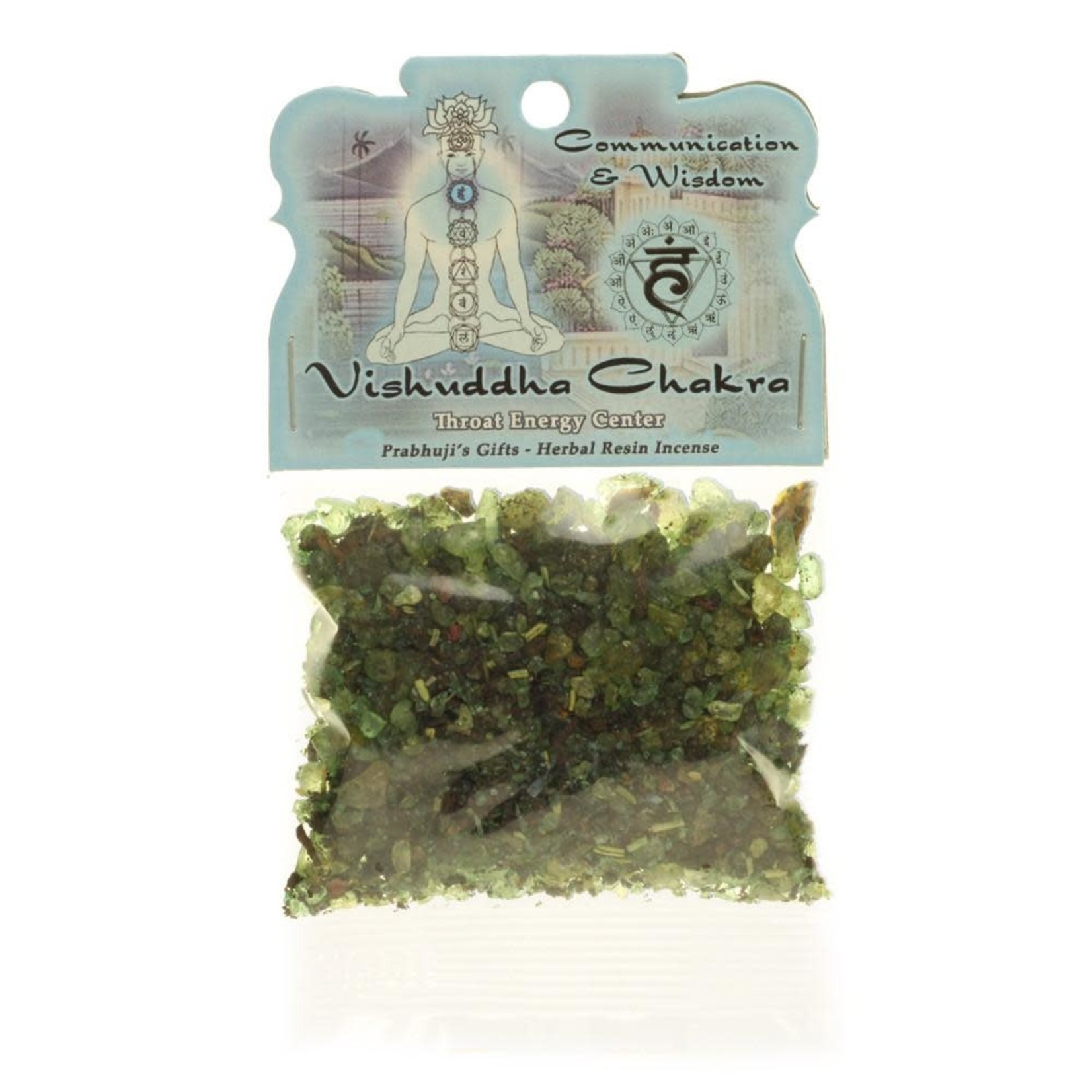 Prabhujis Gifts Throat Chakra Vishuddha - Communication and Wisdom Resin Incense