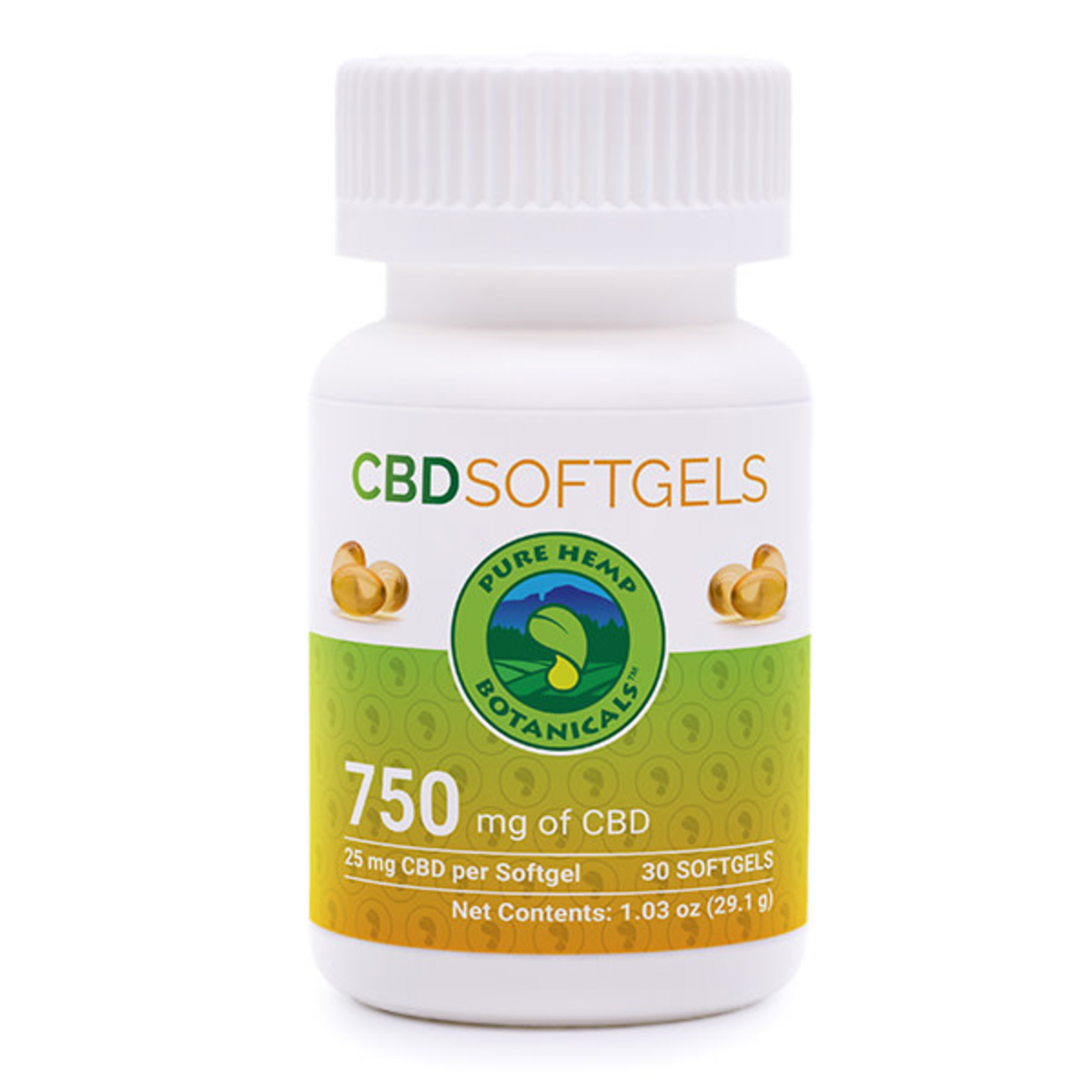 Pure Hemp Botanicals PHB CBD Softgels 750mg / 25mg 30ct