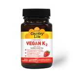 Country Life Country Life Vegan K2 500mcg 60 Chewable Tablets