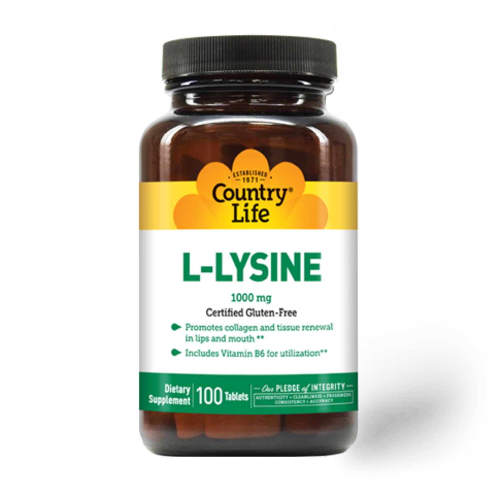 Country Life Country Life L-Lysine 1000mg with B6 100 Tablets