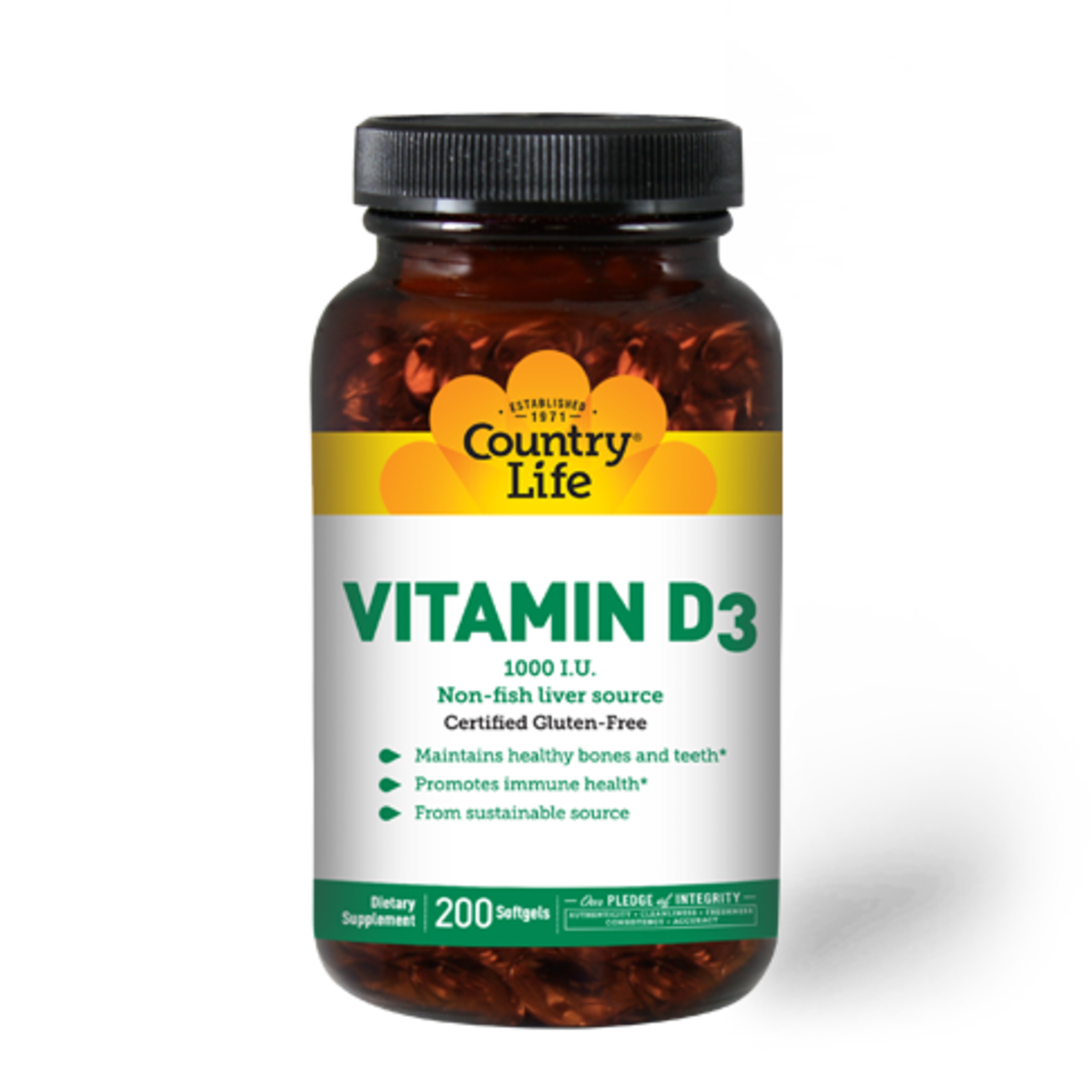 Country Life Country Life Vitamin D3 200 softgels