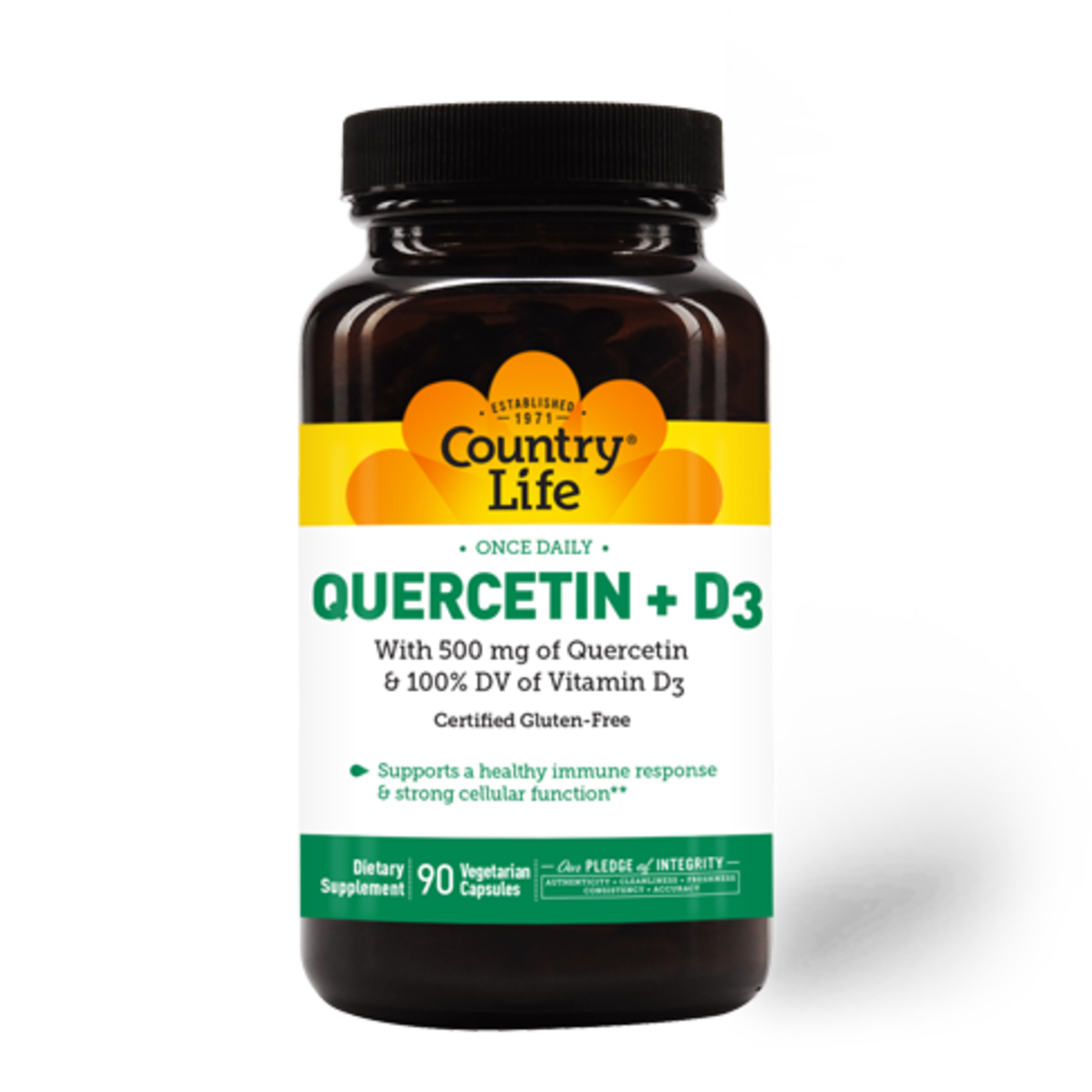 Country Life Country Life Quercetin 500mg + D3 90 Vegan Caps