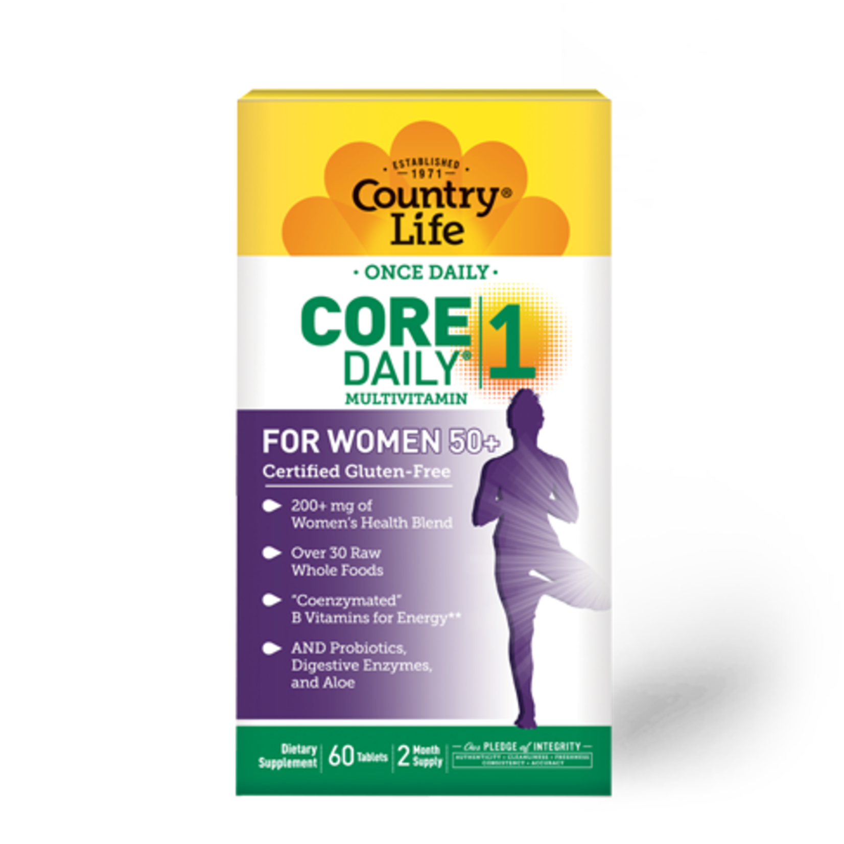 Country Life Country Life Core Daily 1 Multivitamin for Women 50+  60ct