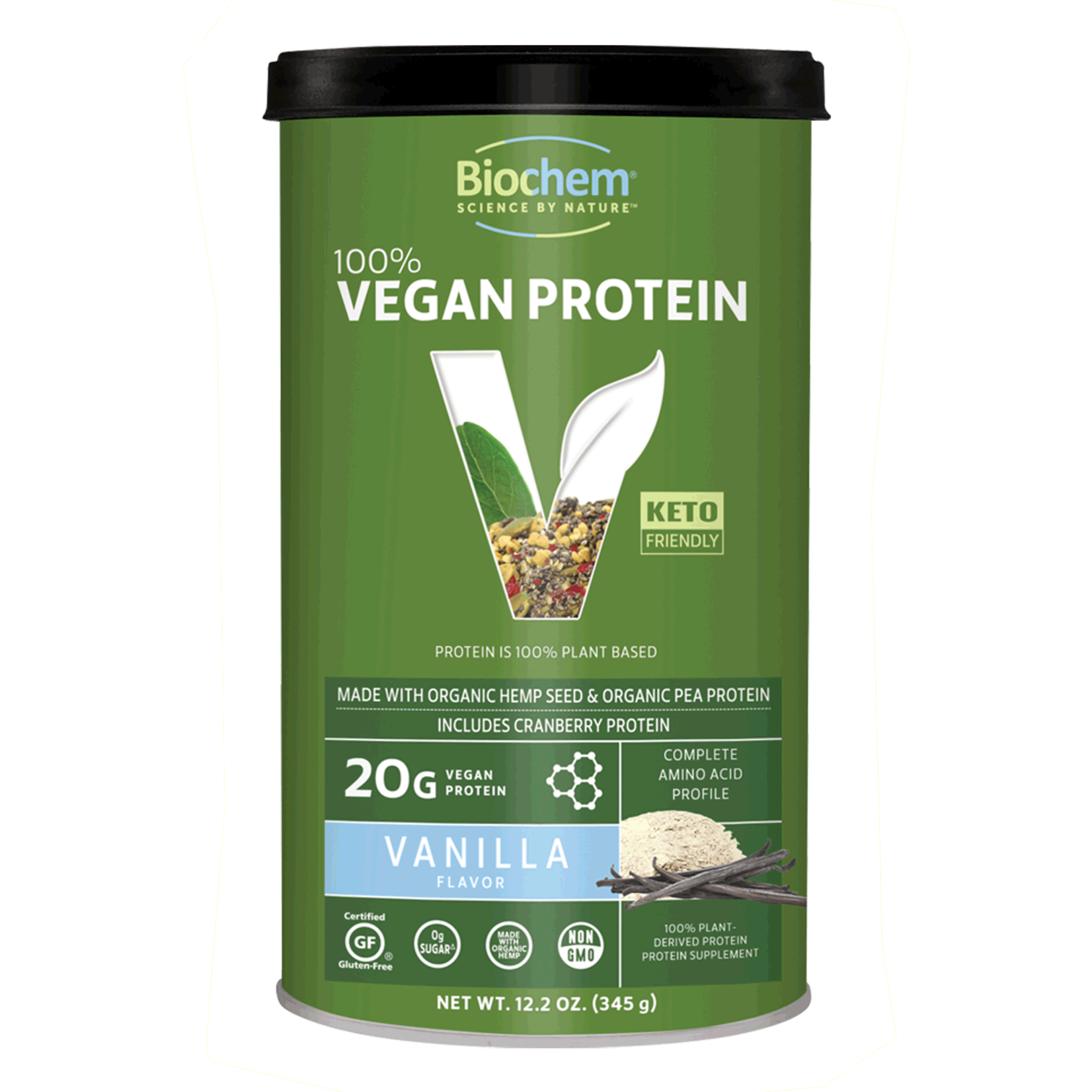 BioChem BioChem Vegan Protein Vanilla 12.2oz