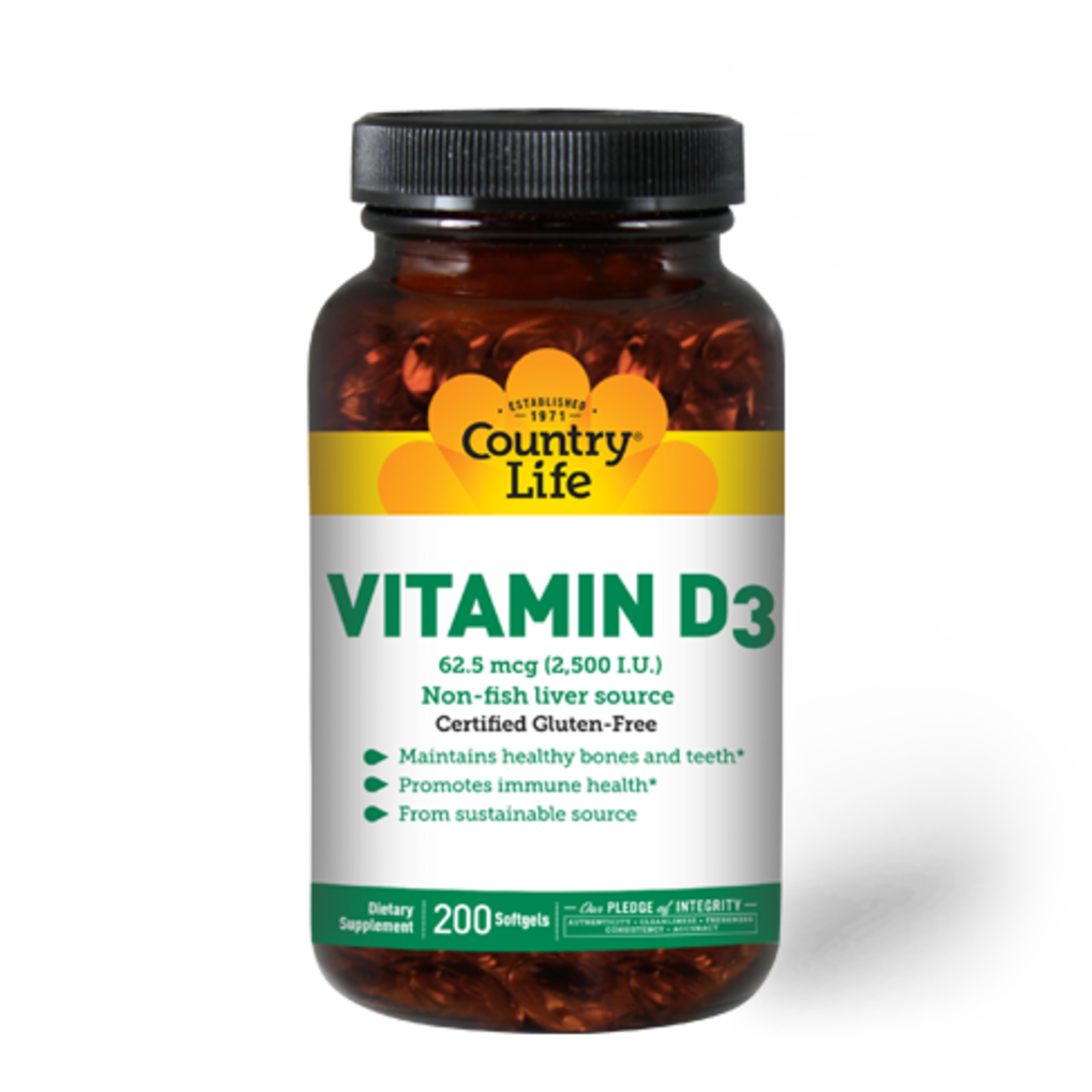 Country Life Country Life Vitamin D3 200 softgels