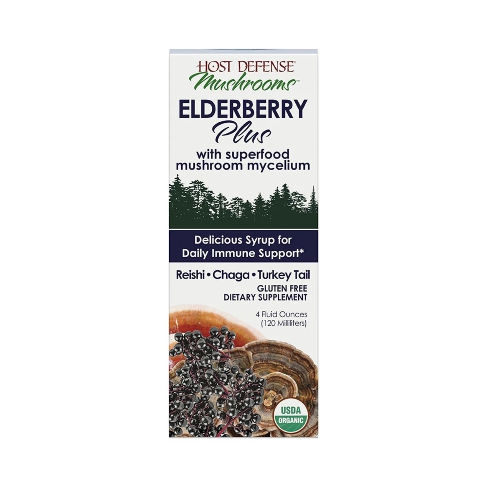 Host Defense Host Defense Elderberry Plus Syrup 4oz