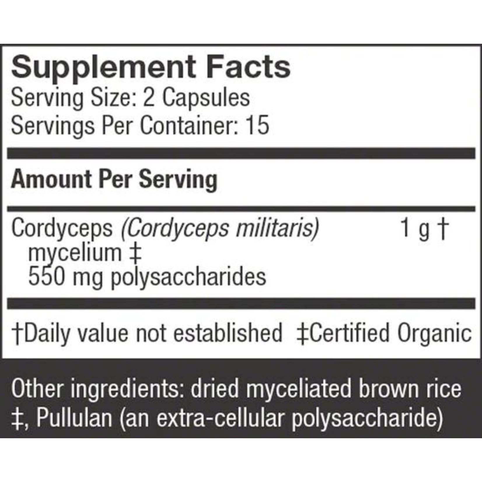 Host Defense HD Cordyceps Mushroom Capsules