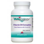 NutriCology Vitamin D3 Complete with A and K2 60capsules