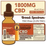 Cypress Hemp Cypress CBD + Omegas Broad Spectrum 1800mg