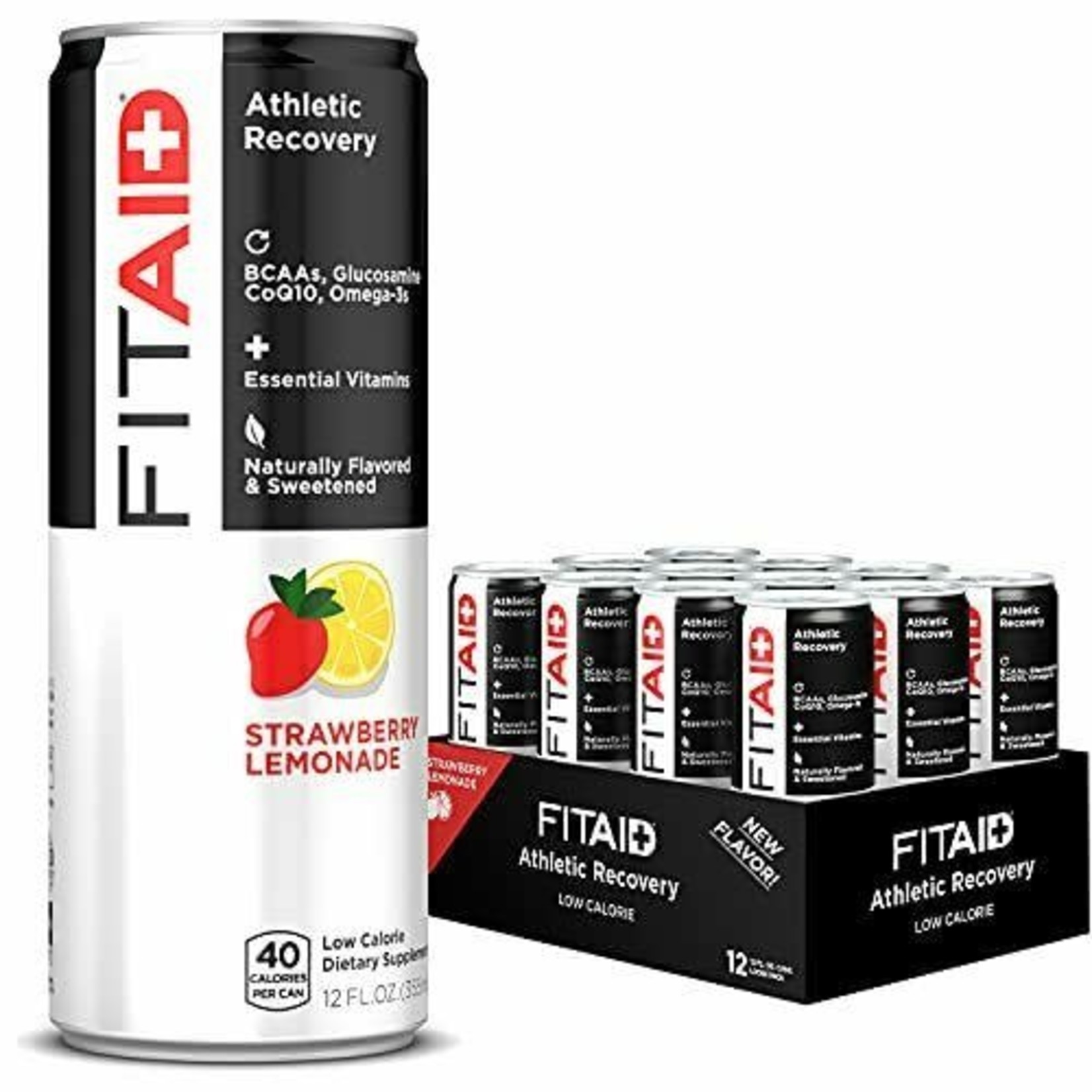 LifeAid LifeAid Fit Aid Athletic Recovery Strawberry Lemonade 12 oz